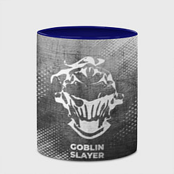 Кружка 3D Goblin Slayer - grey gradient, цвет: 3D-белый + синий — фото 2