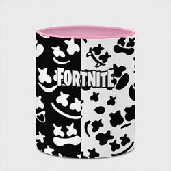 Кружка 3D Fortnite patten Marshmello, цвет: 3D-белый + розовый — фото 2