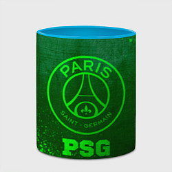 Кружка 3D PSG - green gradient, цвет: 3D-белый + небесно-голубой — фото 2