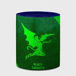 Кружка 3D Black Sabbath - green gradient, цвет: 3D-белый + синий — фото 2