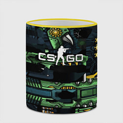 Кружка 3D Counter strike gamer, цвет: 3D-желтый кант — фото 2