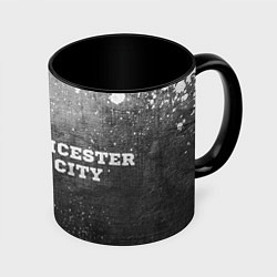 Кружка 3D Leicester City - grey gradient по-горизонтали, цвет: 3D-белый + черный