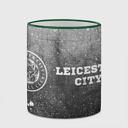 Кружка 3D Leicester City - grey gradient по-горизонтали, цвет: 3D-зеленый кант — фото 2