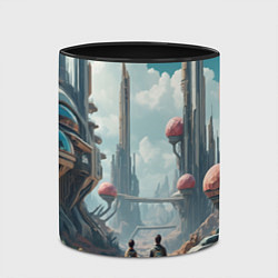 Кружка 3D Планета фантастика, цвет: 3D-белый + черный — фото 2