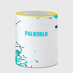 Кружка 3D Palworld краски, цвет: 3D-желтый кант — фото 2