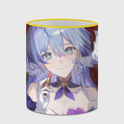 Кружка 3D Honkai Star Rail Robin, цвет: 3D-желтый кант — фото 2