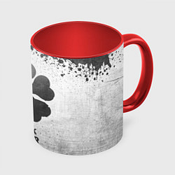 Кружка 3D Black Clover - white gradient, цвет: 3D-белый + красный