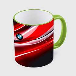 Кружка 3D BMW sport line steel, цвет: 3D-светло-зеленый кант
