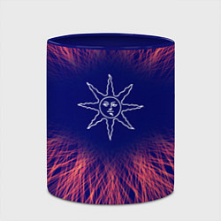 Кружка 3D Dark Souls red energy, цвет: 3D-белый + синий — фото 2