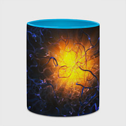 Кружка 3D Абстракция зарождение звезды, цвет: 3D-белый + небесно-голубой — фото 2