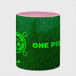 Кружка 3D One Piece - green gradient по-горизонтали, цвет: 3D-белый + розовый — фото 2