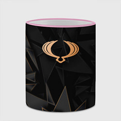 Кружка 3D SsangYong golden poly, цвет: 3D-розовый кант — фото 2