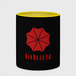 Кружка 3D Biohazard resident game, цвет: 3D-белый + желтый — фото 2