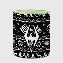 Кружка 3D The Elder Scrolls game pattern, цвет: 3D-светло-зеленый кант — фото 2