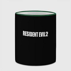 Кружка 3D Resident Evil 2 logo, цвет: 3D-зеленый кант — фото 2