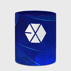 Кружка 3D Exo blue poly, цвет: 3D-белый + синий — фото 2