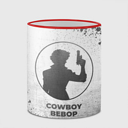 Кружка 3D Cowboy Bebop - white gradient, цвет: 3D-красный кант — фото 2