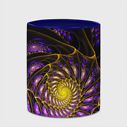Кружка 3D Fractal illusion steel, цвет: 3D-белый + синий — фото 2