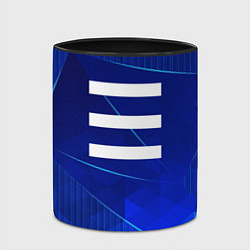 Кружка 3D OneRepublic blue poly, цвет: 3D-белый + черный — фото 2