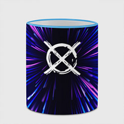 Кружка 3D CreepyPasta neon energy, цвет: 3D-небесно-голубой кант — фото 2