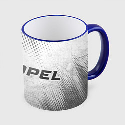Кружка 3D Opel - white gradient по-горизонтали, цвет: 3D-синий кант