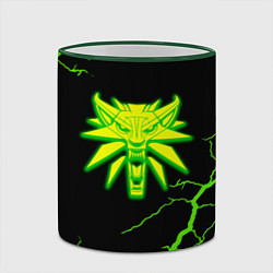 Кружка 3D The Witcher storm effect, цвет: 3D-зеленый кант — фото 2