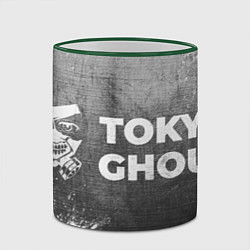 Кружка 3D Tokyo Ghoul - grey gradient по-горизонтали, цвет: 3D-зеленый кант — фото 2