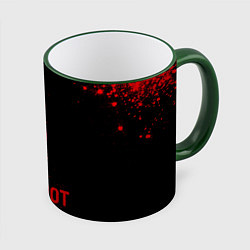 Кружка 3D Slipknot - red gradient, цвет: 3D-зеленый кант
