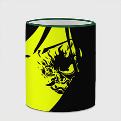 Кружка 3D Cyberpunk 2077 тексутар, цвет: 3D-зеленый кант — фото 2