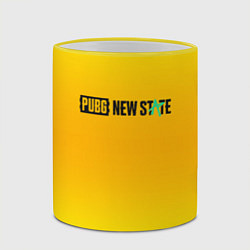 Кружка 3D PUBG gradient steel, цвет: 3D-желтый кант — фото 2