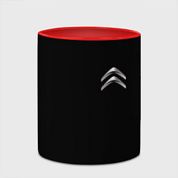 Кружка 3D Citroen logo auto, цвет: 3D-белый + красный — фото 2