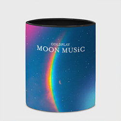 Кружка 3D Moon music Coldplay, цвет: 3D-белый + черный — фото 2