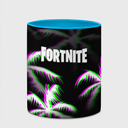 Кружка 3D Fortnite glitch tropix, цвет: 3D-белый + небесно-голубой — фото 2