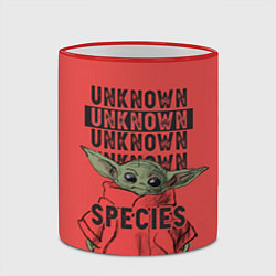 Кружка 3D Грогу, цвет: 3D-красный кант — фото 2