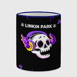 Кружка 3D Linkin Park 2024 неоновый череп, цвет: 3D-синий кант — фото 2