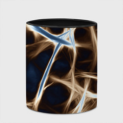 Кружка 3D Неоновые связи, цвет: 3D-белый + черный — фото 2