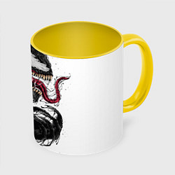 Кружка 3D Venom - Symbiot, цвет: 3D-белый + желтый
