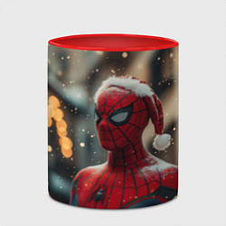 Кружка 3D New year Spider-man, цвет: 3D-белый + красный — фото 2