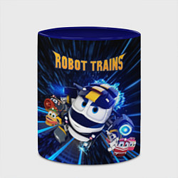 Кружка 3D Robot trains Kay, цвет: 3D-белый + синий — фото 2