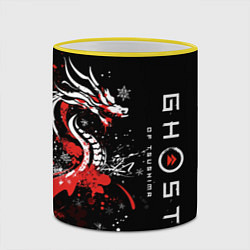 Кружка 3D Ghost of Tsushima - snowflakesv, цвет: 3D-желтый кант — фото 2