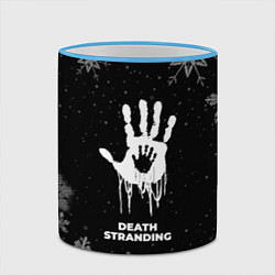 Кружка 3D Снежный Death Stranding, цвет: 3D-небесно-голубой кант — фото 2
