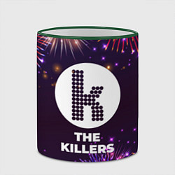 Кружка 3D Праздничный The Killers, цвет: 3D-зеленый кант — фото 2