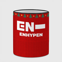 Кружка 3D Enhypen new year, цвет: 3D-черный кант — фото 2