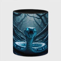 Кружка 3D Цифровая змея, цвет: 3D-белый + черный — фото 2