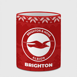 Кружка 3D Новогодний Brighton, цвет: 3D-красный кант — фото 2