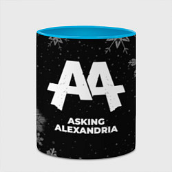 Кружка 3D Снежный Asking Alexandria, цвет: 3D-белый + небесно-голубой — фото 2