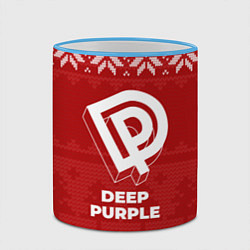 Кружка 3D Новогодний Deep Purple, цвет: 3D-небесно-голубой кант — фото 2