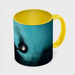 Кружка 3D Raven young justice, цвет: 3D-белый + желтый