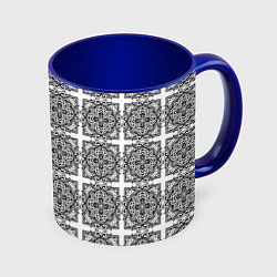 Кружка 3D Средневековье, цвет: 3D-белый + синий