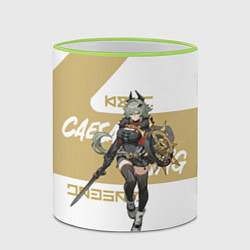 Кружка 3D Цезарь Кинг - ZZZ, цвет: 3D-светло-зеленый кант — фото 2